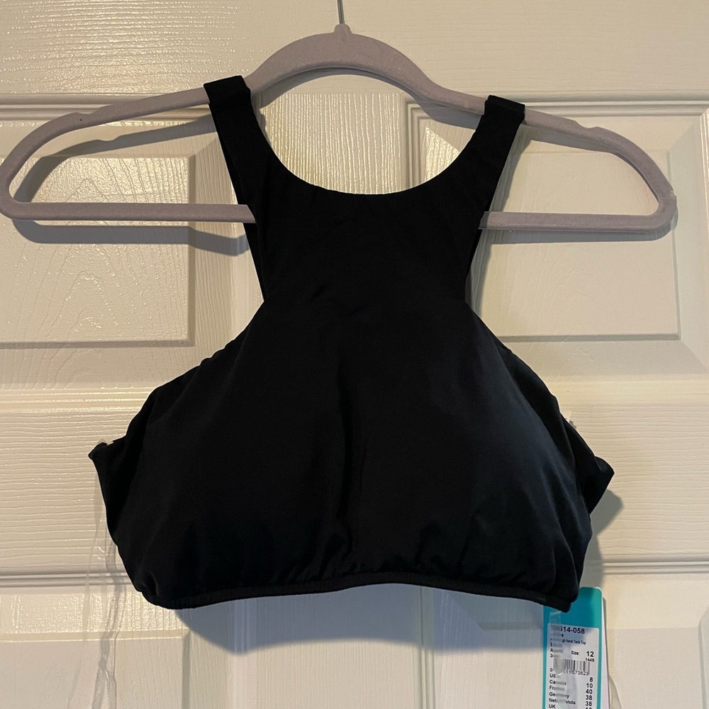 Active USA Black High-Neck Tank Top